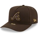 lippikset-kaareva-ruskea-snapback-9fifty-a-frame-precurved-visor-pin-atlanta-braves-mlb-new-era