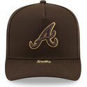 lippikset-kaareva-ruskea-snapback-9fifty-a-frame-precurved-visor-pin-atlanta-braves-mlb-new-era