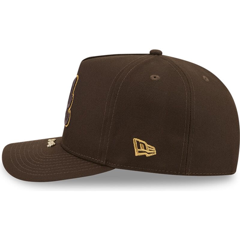 lippikset-kaareva-ruskea-snapback-9fifty-a-frame-precurved-visor-pin-atlanta-braves-mlb-new-era