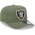 lippikset-kaareva-vihrea-snapback-9fifty-a-frame-precurved-side-pin-las-vegas-raiders-nfl-new-era