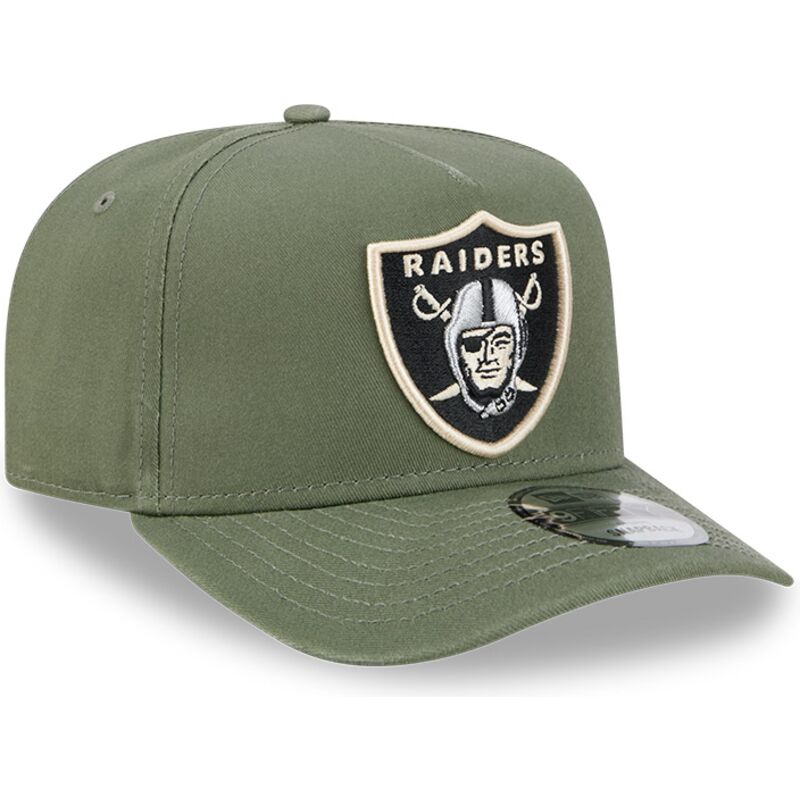 lippikset-kaareva-vihrea-snapback-9fifty-a-frame-precurved-side-pin-las-vegas-raiders-nfl-new-era