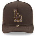 lippikset-kaareva-ruskea-snapback-9fifty-a-frame-precurved-visor-pin-los-angeles-dodgers-mlb-new-era