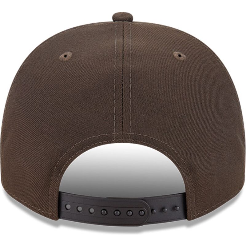lippikset-kaareva-ruskea-snapback-9fifty-a-frame-precurved-visor-pin-los-angeles-dodgers-mlb-new-era