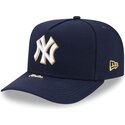 lippikset-kaareva-laivastonsininen-snapback-9fifty-a-frame-precurved-visor-pin-new-york-yankees-mlb-new-era