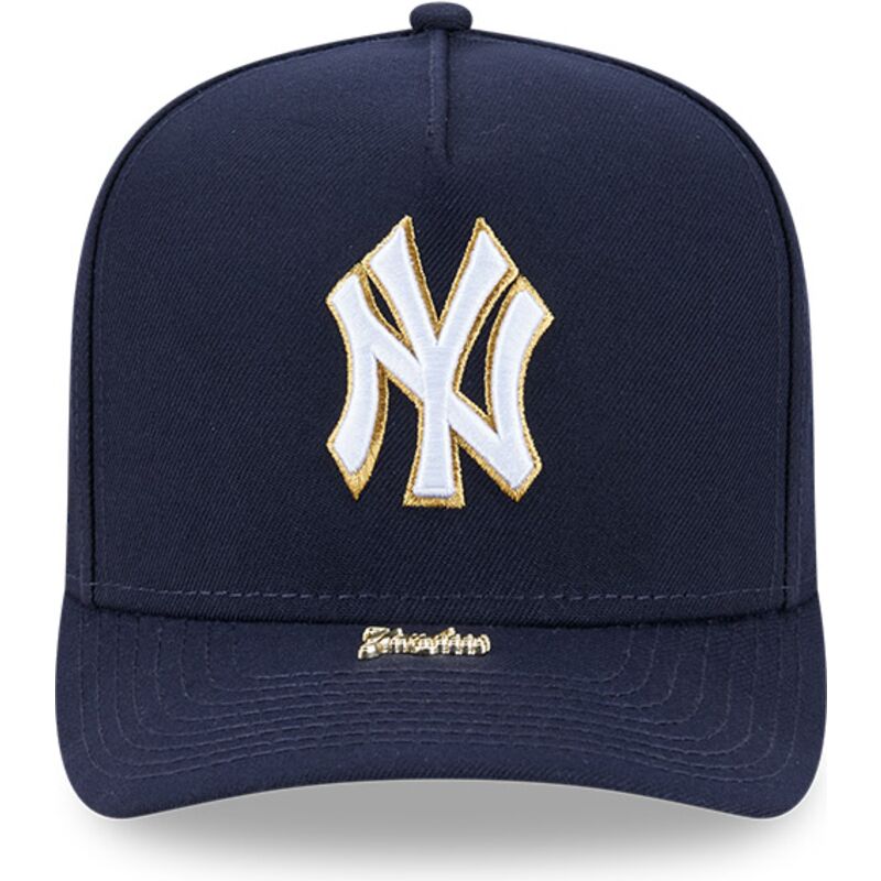 lippikset-kaareva-laivastonsininen-snapback-9fifty-a-frame-precurved-visor-pin-new-york-yankees-mlb-new-era