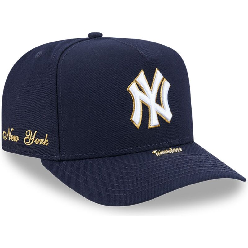 lippikset-kaareva-laivastonsininen-snapback-9fifty-a-frame-precurved-visor-pin-new-york-yankees-mlb-new-era
