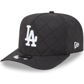Lippikset kaareva musta snapback 9FIFTY A Frame Precurved Checkered Los Angeles Dodgers MLB New Era