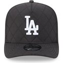 lippikset-kaareva-musta-snapback-9fifty-a-frame-precurved-checkered-los-angeles-dodgers-mlb-new-era