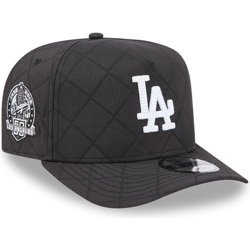 lippikset-kaareva-musta-snapback-9fifty-a-frame-precurved-checkered-los-angeles-dodgers-mlb-new-era