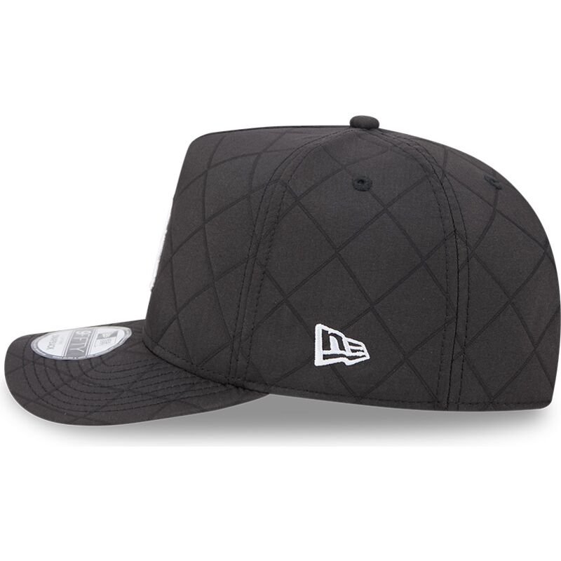lippikset-kaareva-musta-snapback-9fifty-a-frame-precurved-checkered-los-angeles-dodgers-mlb-new-era