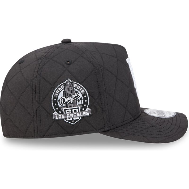 lippikset-kaareva-musta-snapback-9fifty-a-frame-precurved-checkered-los-angeles-dodgers-mlb-new-era