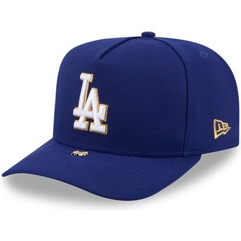 Lippikset kaareva sininen snapback 9FIFTY A Frame Precurved Visor Pin Los Angeles Dodgers MLB New Era
