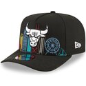 lippikset-kaareva-musta-snapback-9fifty-a-frame-precurved-skyline-chicago-bulls-nba-new-era