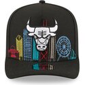 lippikset-kaareva-musta-snapback-9fifty-a-frame-precurved-skyline-chicago-bulls-nba-new-era