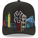 lippikset-kaareva-musta-snapback-9fifty-a-frame-precurved-skyline-new-york-yankees-mlb-new-era