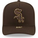 lippikset-kaareva-ruskea-snapback-9fifty-a-frame-precurved-visor-pin-chicago-white-sox-mlb-new-era