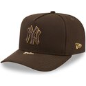 lippikset-kaareva-ruskea-snapback-9fifty-a-frame-precurved-visor-pin-new-york-yankees-mlb-new-era