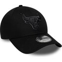 lippikset-kaareva-musta-saadettava-nauha-9forty-team-outline-chicago-bulls-nba-new-era