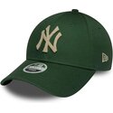 lippikset-kaareva-vihrea-saadettava-nauha-9forty-metallic-new-york-yankees-mlb-new-era