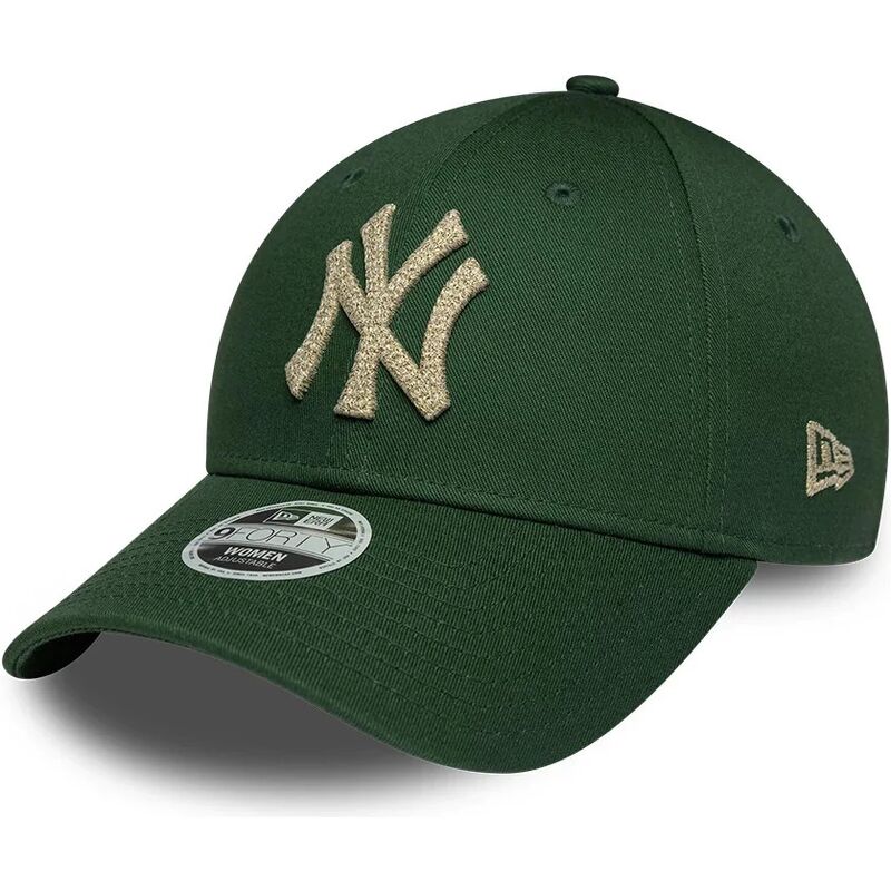 lippikset-kaareva-vihrea-saadettava-nauha-9forty-metallic-new-york-yankees-mlb-new-era