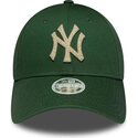 lippikset-kaareva-vihrea-saadettava-nauha-9forty-metallic-new-york-yankees-mlb-new-era