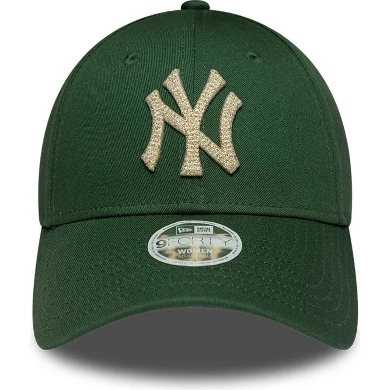 lippikset-kaareva-vihrea-saadettava-nauha-9forty-metallic-new-york-yankees-mlb-new-era