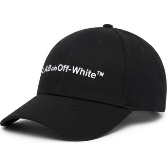 Lippikset kaareva musta säädettävä nauha Horizontal Embroidered Twill L/AB c/o Off-White™