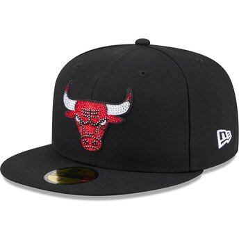 Lippikset litteä musta istuva 59FIFTY Rhinestone Badge Chicago Bulls NBA New Era