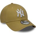 lippikset-kaareva-khaki-saadettava-nauha-9forty-league-essential-new-york-yankees-mlb-new-era