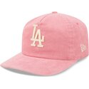 lippikset-kaareva-vaaleanpunainen-saadettava-nauha-19twenty-precurved-corduroy-pastel-los-angeles-dodgers-mlb-new-era