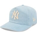 lippikset-kaareva-sininen-saadettava-nauha-19twenty-precurved-corduroy-pastel-new-york-yankees-mlb-new-era