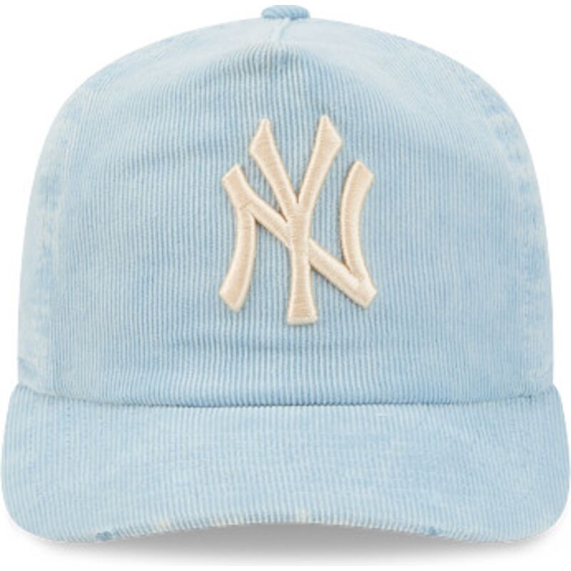 lippikset-kaareva-sininen-saadettava-nauha-19twenty-precurved-corduroy-pastel-new-york-yankees-mlb-new-era