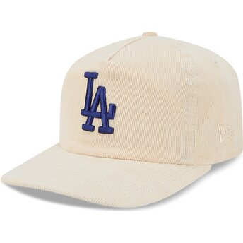 Lippikset kaareva beige säädettävä nauha 19TWENTY Precurved Corduroy Pastel Los Angeles Dodgers MLB New Era