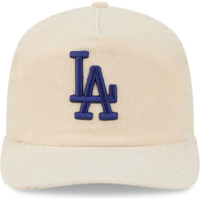 lippikset-kaareva-beige-saadettava-nauha-19twenty-precurved-corduroy-pastel-los-angeles-dodgers-mlb-new-era