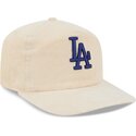 lippikset-kaareva-beige-saadettava-nauha-19twenty-precurved-corduroy-pastel-los-angeles-dodgers-mlb-new-era