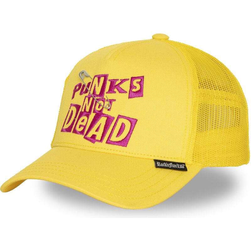 lippikset-kaareva-rekka-keltainen-snapback-n294-punks-not-dead-rocknfreelife