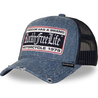 Lippikset kaareva rekka sininen snapback N°264 Always Rock’nFreeLife
