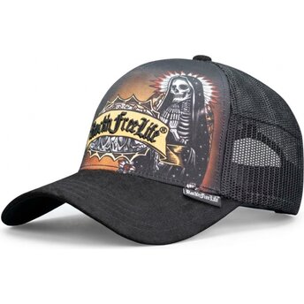 Lippikset kaareva rekka musta snapback N°250 Son Of Preacher Man Rock’nFreeLife