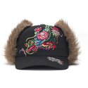 lippikset-kaareva-musta-istuva-crawling-trapper-ed-hardy