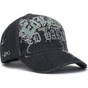 lippikset-kaareva-musta-saadettava-nauha-distressed-floral-gothic-ed-hardy
