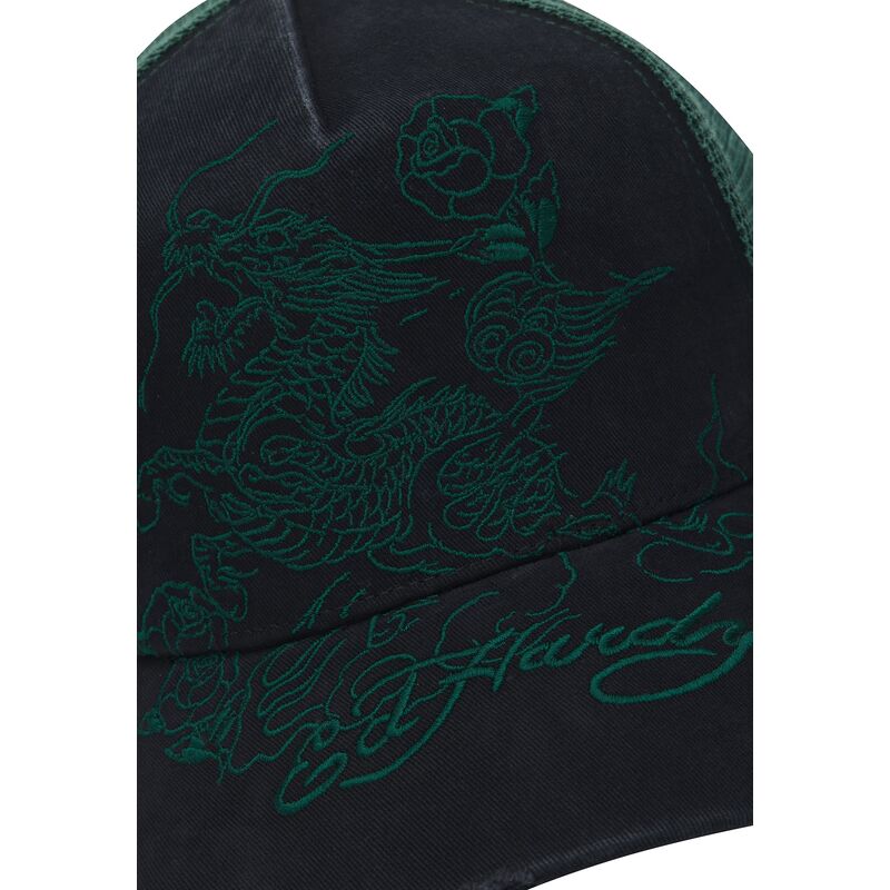 lippikset-kaareva-rekka-musta-snapback-outline-distressed-ed-hardy