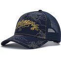 lippikset-kaareva-rekka-laivastonsininen-snapback-outline-dragons-ed-hardy