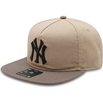 Lippikset litteä beige säädettävä nauha Pro Unstructured 5 Panel New York Yankees MLB Nike