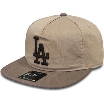 Lippikset litteä beige säädettävä nauha Pro Unstructured 5 Panel Los Angeles Dodgers MLB Nike