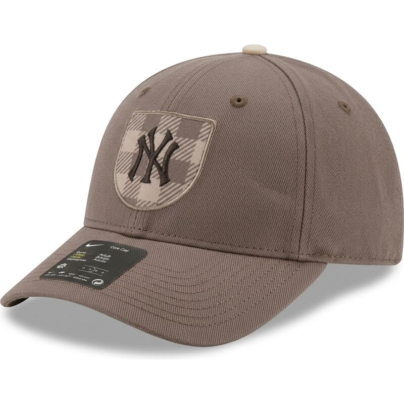 lippikset-kaareva-ruskea-snapback-dri-fit-rise-structured-new-york-yankees-mlb-nike