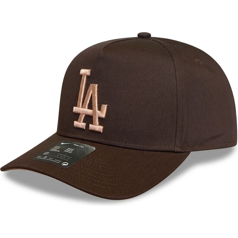 lippikset-kaareva-ruskea-snapback-rise-structured-a-frame26-los-angeles-dodgers-mlb-nike