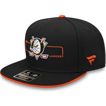 Lippikset litteä musta snapback Structured Anaheim Ducks NHL Fanatics