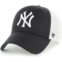 lippikset-kaareva-rekka-musta-snapback-new-york-yankees-mlb-47-brand
