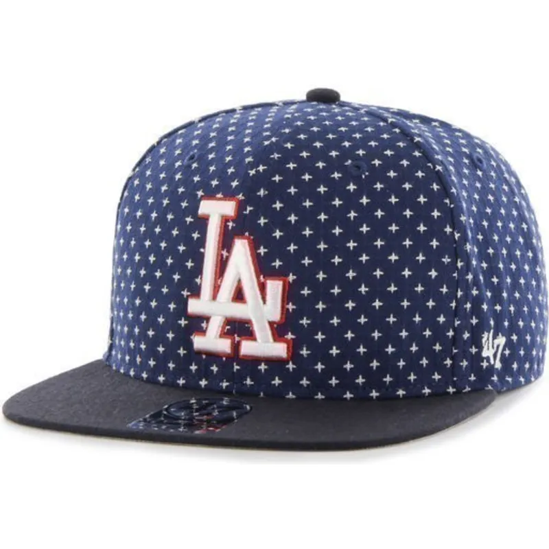 cap-littea-navy-blue-snapback-estampado-de-cruces-los-angeles-dodgers-mlb-47-brand cap-littea-navy-blue-snapback-estampado-de-cruces-los-angeles-dodgers-mlb-47-brand