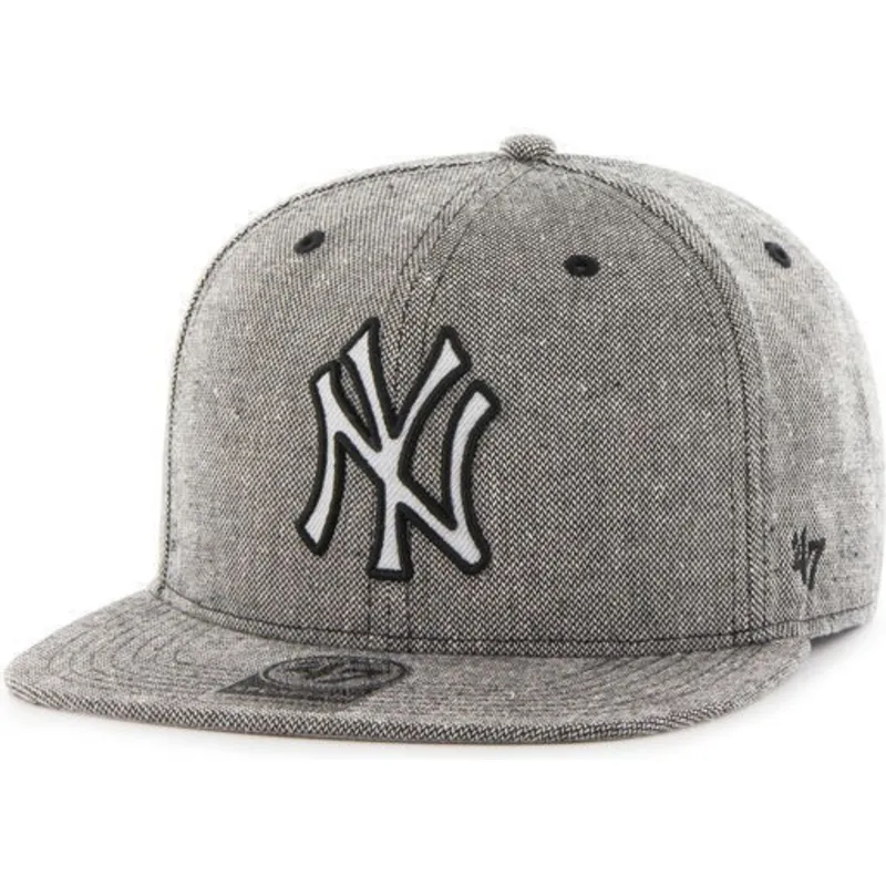 lippikset-littea-musta-snapback-tejido-vaquero-new-york-yankees-mlb-47-brand